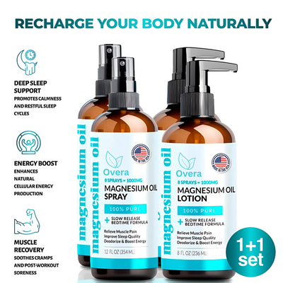 Overa™ Magnesium Oil Spray + Oil Lotion Set